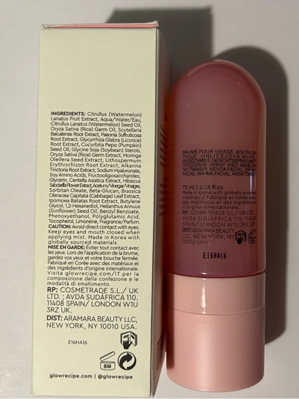 Glow Recipe Pink Watermelon Glow Ultra-Fine Facial Mist